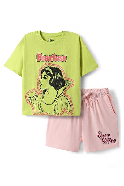 Pine Kids Disney بيجامة نوم قصيرة فضفاضة بنصف كم من القطن الخالص 100%، بتصميم...