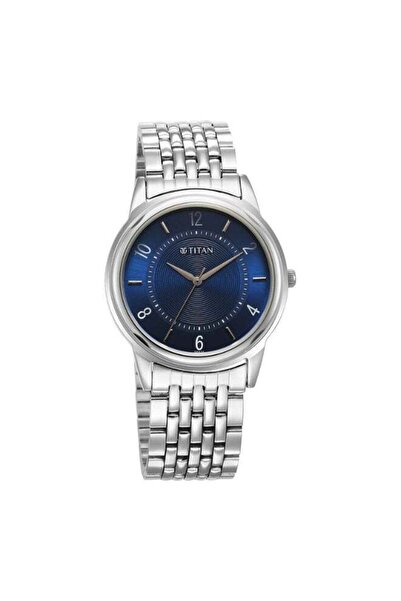 Titan Men’s Analog Watch 1638SM02 – Charcoal Dial, Gunmetal Mesh Strap