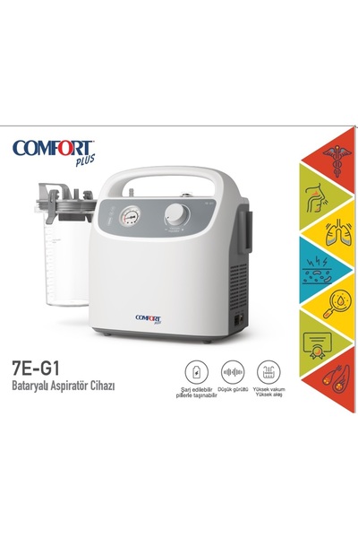 Comfort Plus 7EG1 Taşınabilir Bataryalı Aspiratör Cihazı | Portatif Vakum Üni...