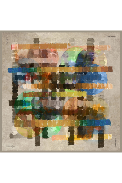 LA BOUTIQUE 110×110 حرير تويل 1018-04