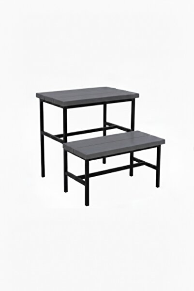 Hier Dekoratif Masif Ahşap 2 Basamaklı Mutfak Merdiveni Mutfak Basamağı Tabure