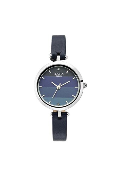 Titan Raga Viva Women's Watch 2606SL02 – Blue Dial, Leather Strap