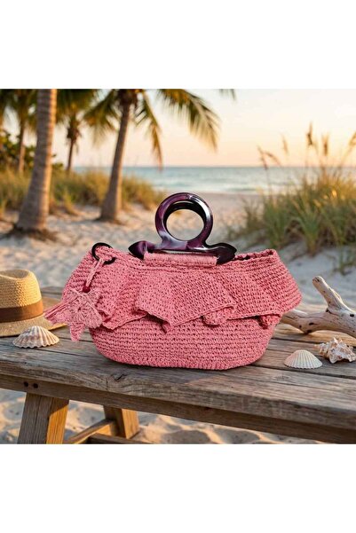 YASMİNEL Ruffle Detailed Bag a Stylish and Handmade Piece of Fashion