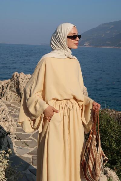 Moca Samha Linen Blouse Butter