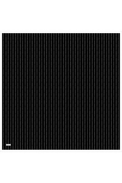 Belli Eșarfă de mătase Tivil IST 4061- 88 Model slogan alb-negru