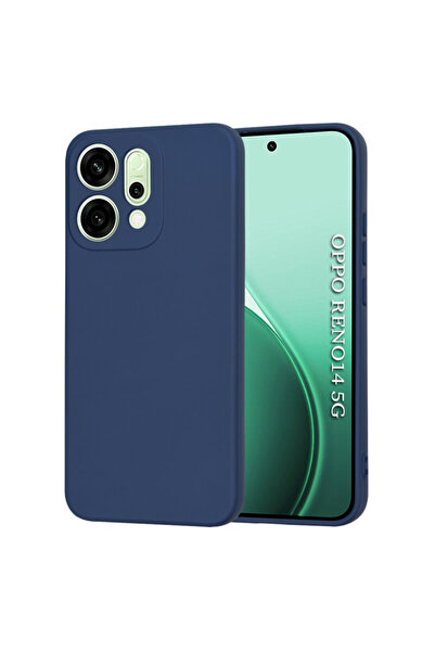 Techsuit Θήκη σιλικόνης για Oppo Reno 14 SoftFlex, μπλε ναυτικό