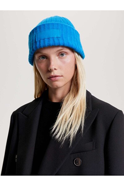 Tommy Hilfiger TOMMY TWIST BEANIE Kadın Mavi Bere