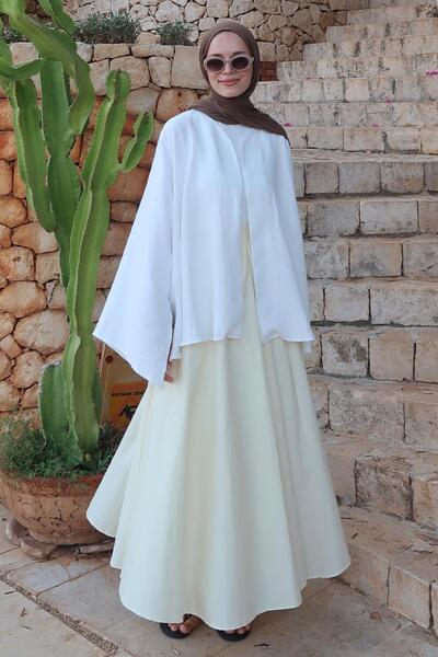 Moca Lamis Kimono White