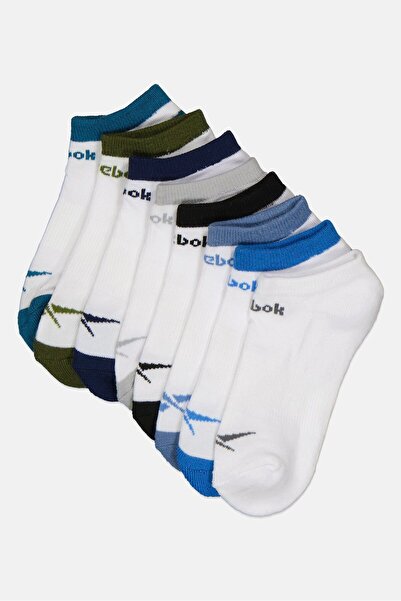 Reebok Kids Boy 8 Pairs Brand Logo No Show Socks, Multicolor
