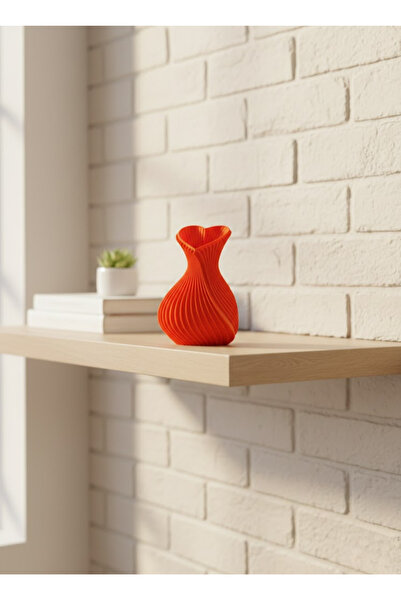 CT STONES Vază Decorativă Portocalie cu Inimă 11 Cm Accesoriu Modern și Elega...