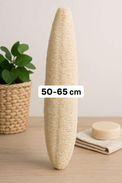Bersa Sabun ve Kozmetik مقشر حمام من ألياف اليقطين 50-65 سم - مقشر طبيعي، مقش...