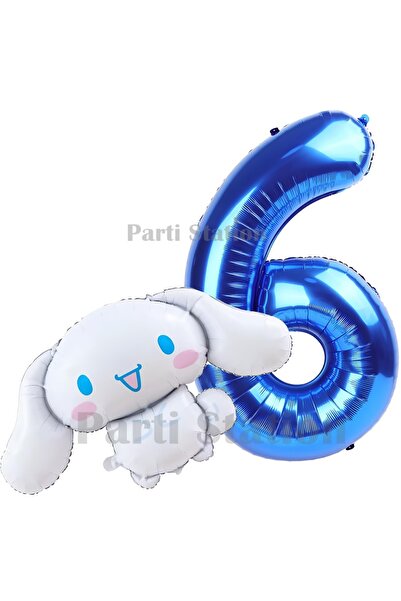 Parti Station Sanrio Cinnamoroll Concept Foil Balloon and 6 Year Old Navy Blu...