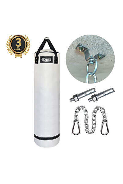 Excalibur Polystar Boks Kum Torbası 135 x 35 cm Beyaz