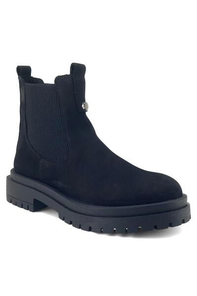 Beety 310 25KB حذاء نسائي يومي أسود من جلد النوبوك