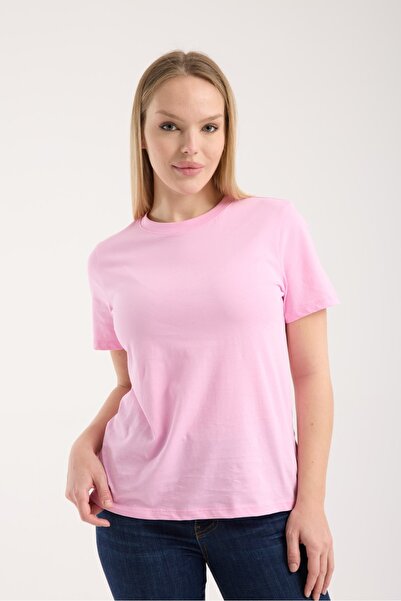 G-FOX Women's Basic Crew Neck Short Sleeve 100% Cotton Comfortable Fit Casual Sports Stylish T-Shirt 6021