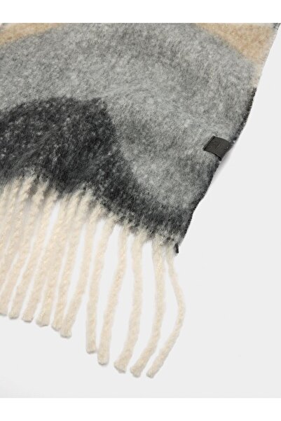 PARFOIS Dalgalı ve Püsküllü Atkı