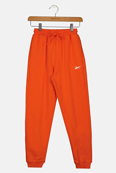 Reebok Kids Girl Sportswear Fit Brand Logo Sweatpants, Bright Orange