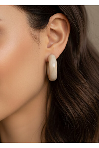 Rednose Kahverengi Krem Bej Ekru Moda Pastel Tonlar Renkler Bahar Serisi Küpeler