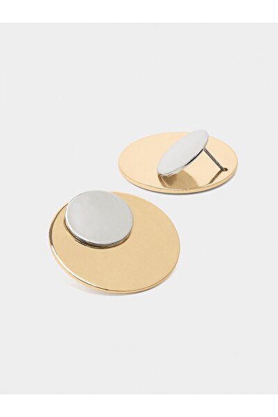 PARFOIS İki Renkli Yuvarlak Küpe