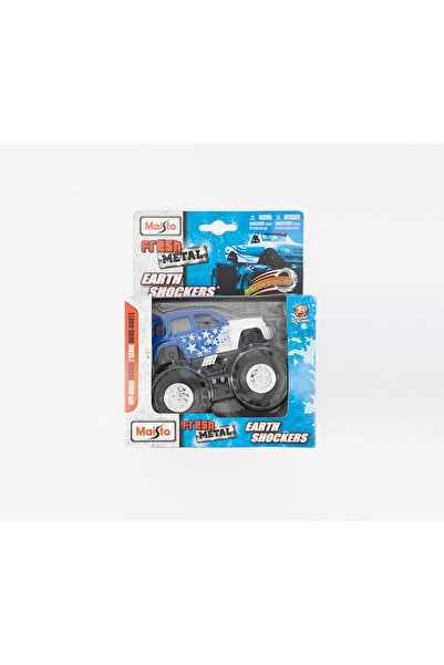 Maisto Earth Shockers Motorized Monster Truck, Blue and White Combo