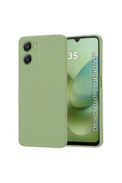 Motorola Husă din silicon Moto G06 Techsuit SoftFlex, verde deschis
