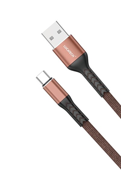 Lucatech USB Type-C Örgülü Hızlı Şarj Kablosu – Uzun Ömürlü Enerji Akışı