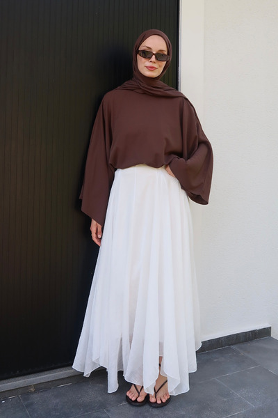 Moca Elya Skirt White