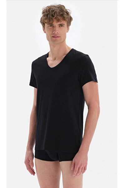 Dagi Men'S, V-Neck, Compact, 95% Cotton, 5% Elastane Undershirt/T-Shirt