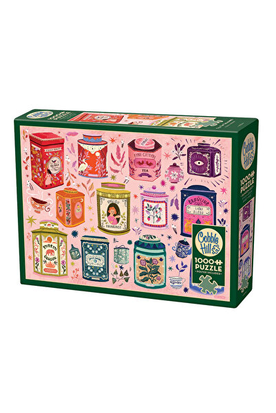 Cobble Hill Puzzle Tea Tin Treasures 1000 de piese
