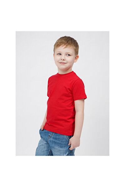 Mod Kids Tricou Sportiv Pentru Copii, Mod Kids, 128, Rosu, Bumbac, Croi Lejer...