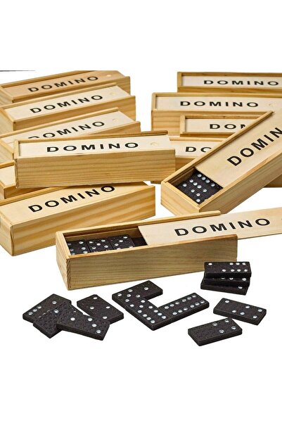 Oyunsal Wooden Domino Set - 28 Pieces with Box - 1 Box