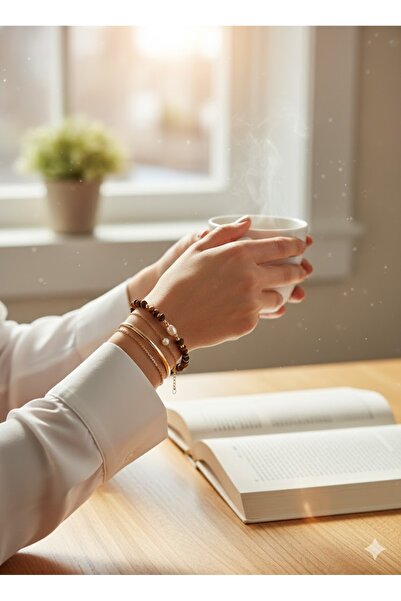 GiftPack سوار من الخرز الحجري الطبيعي - صناعة يدوية