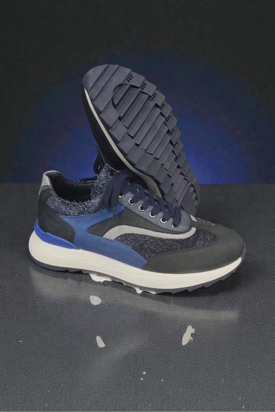 VİVA SHOES Genuine Leather Suede Sneaker Men's Shoes