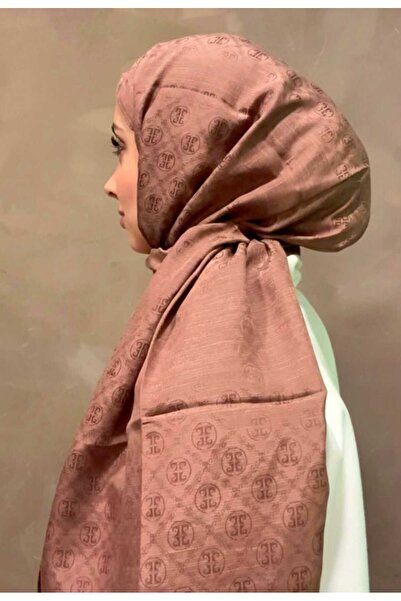 Pierre Cardin Logolu İpek Koton Jakar Etol Şal