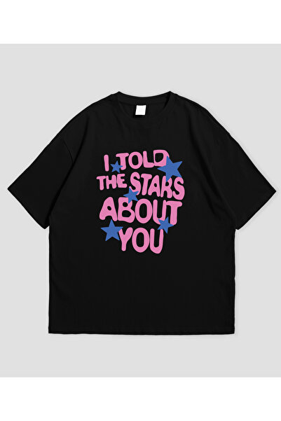 SVART WEAR Am spus peste stele că ai existat cu imprimeu supradimensionat Uni...