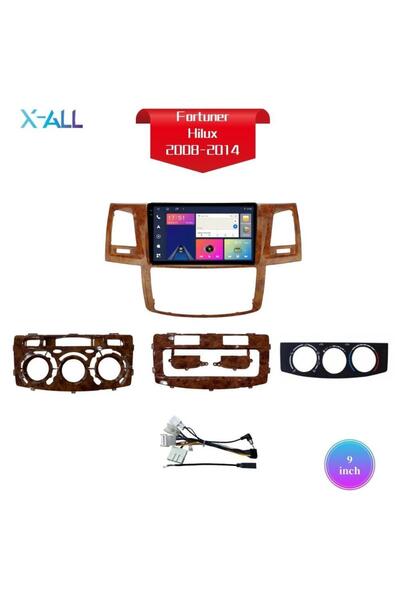 X-All Toyota Fortuner/Hilux 2008-2014 screen, TS10 processor, 8GB RAM, 128GB storage, CarPlay support chip