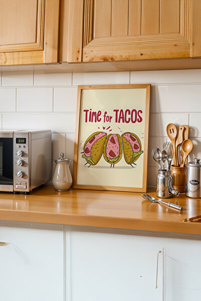 gxe.art Briză de bucătărie franceză |   Pictură cu poster cu rama din lemn # 48