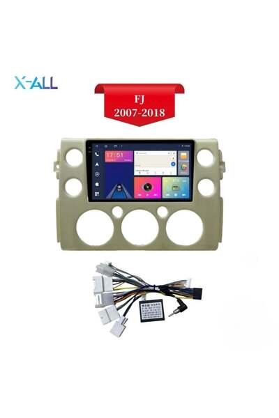 X-All شاشة تويوتا اف جي 2007-2022 ابيضمعالج TS10 رام 4 ذاكرة 32 كاربلاي تدعم
