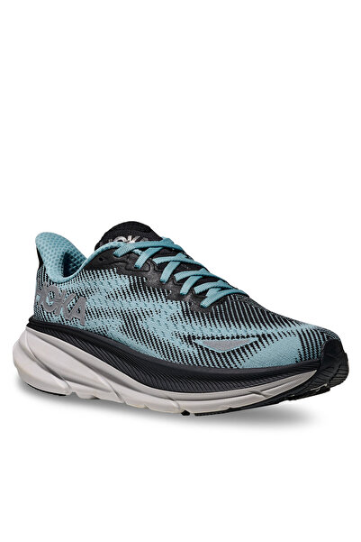 hoka Women's Running Shoes Black/Rain Drop Clifton 9