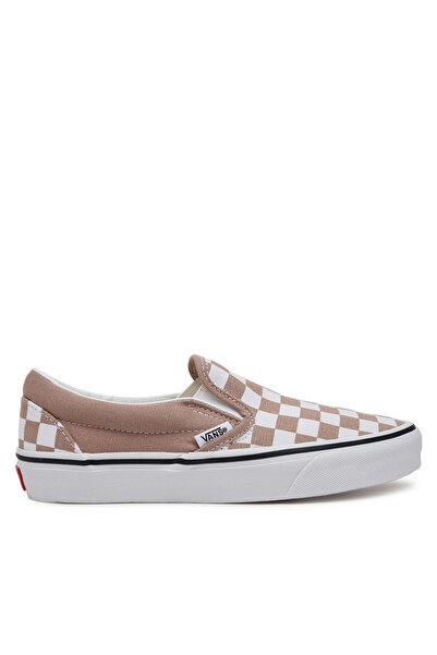 Vans Pantofi sport clasici fără mâneci pentru femei Color Theory Checkerboard Warm Taupe VN00