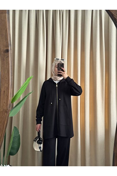 ESLEM Fermuarlı Cepli Rahat Tesettür Takım