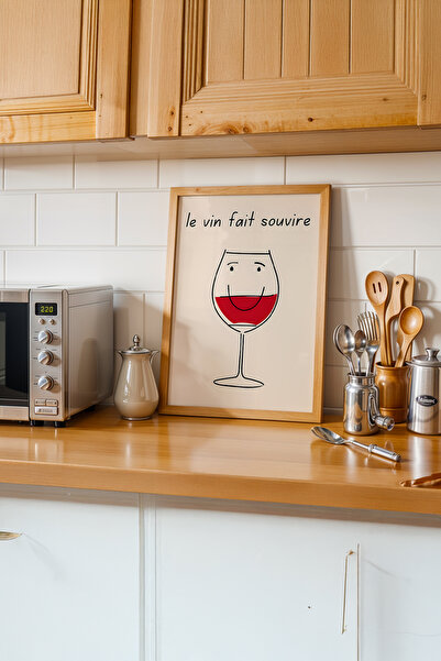 gxe.art Atmosferă caldă de bucătărie |   Pictură cu poster cu rama din lemn # 77