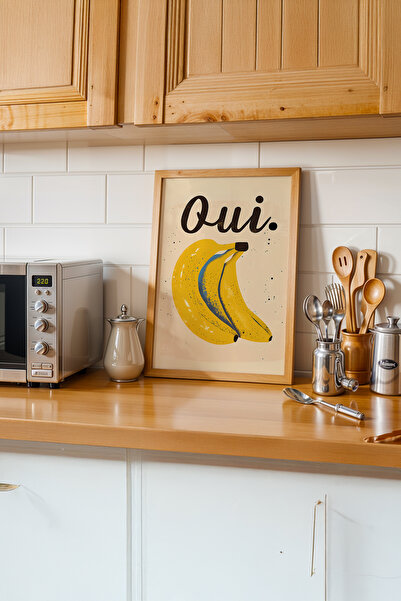gxe.art Briză de bucătărie franceză |   Pictură cu poster cu rama din lemn # 78