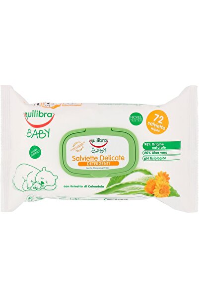 Equilibra Șervețele umede pentru bebeluși, cu efect delicat, 72 bucăți