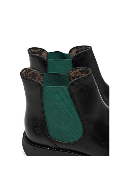 Fly London Chelsea Boots Women Black (Teal Elastic) 102 Salvfly P143195102