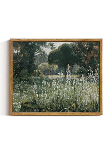 ALAYRA International Framed Vintage Canvas 30x40 cm, Minimalist Oil Painting,...