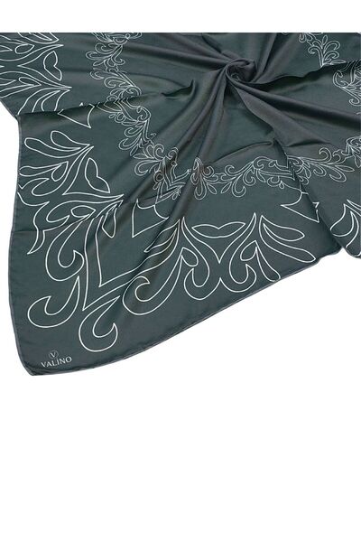 mim eşarp وشاح شيفون منقوش من فالينو – 90×90 سم