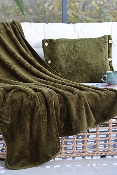 CAKKATEX Teddy Plush Throw Pillow | Wellsoft Blanket Cushion Set