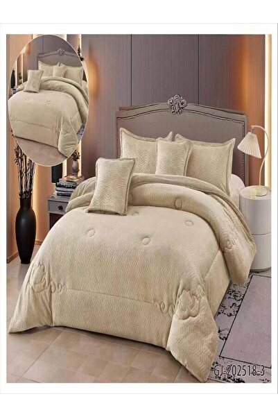 BEC29 Winter bedspread set for two people in charming colors and quilted design