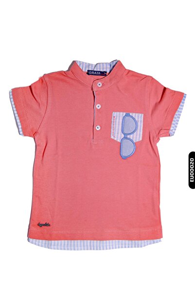 Hype 100% Cotton Glasses Printed Boys' Button Polo T-Shirt 1-5 Years Old 8148